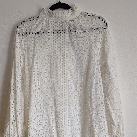 Beautiful White victorian dress (needs slip) - Picture 2 of 7